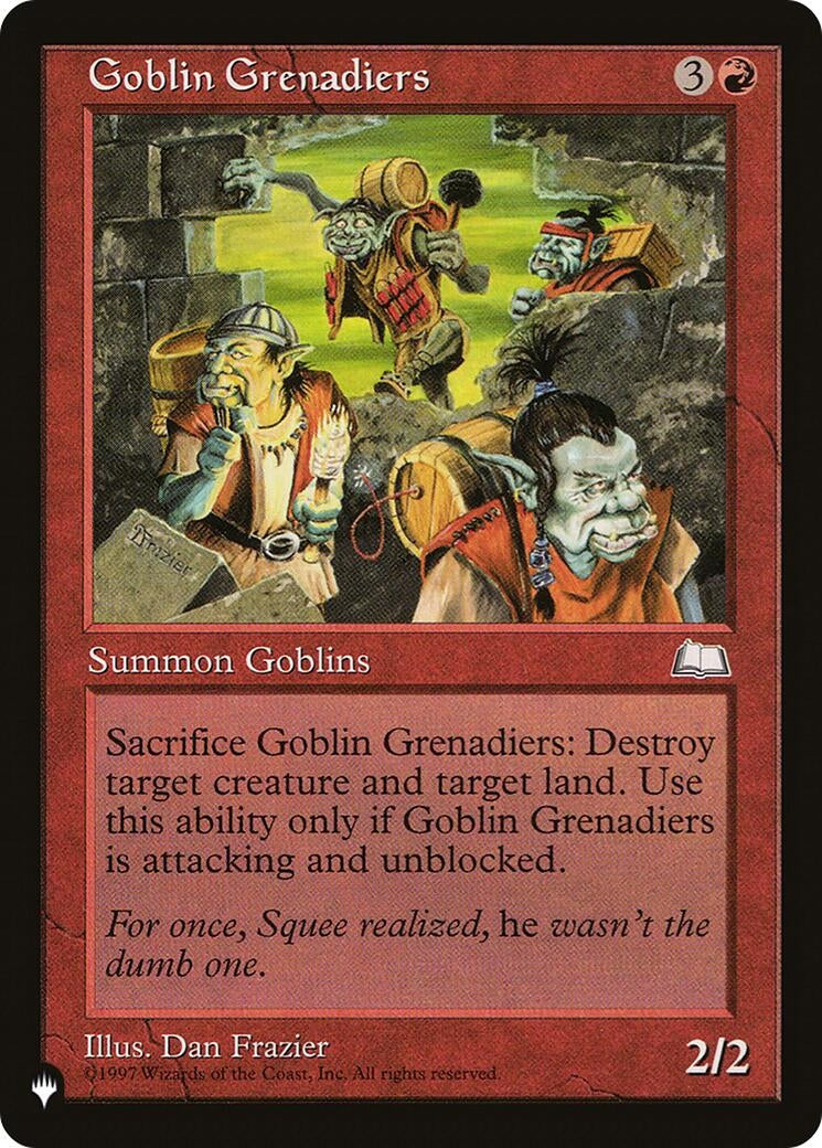 Image for Goblin Grenadiers (The List Reprints) - Magic: The Gathering