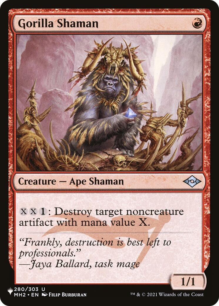 Image for Gorilla Shaman (The List Reprints) (280/303) - Magic: The Gathering