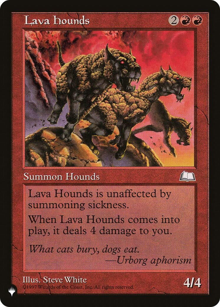 Image for Lava Hounds (The List Reprints) - Magic: The Gathering