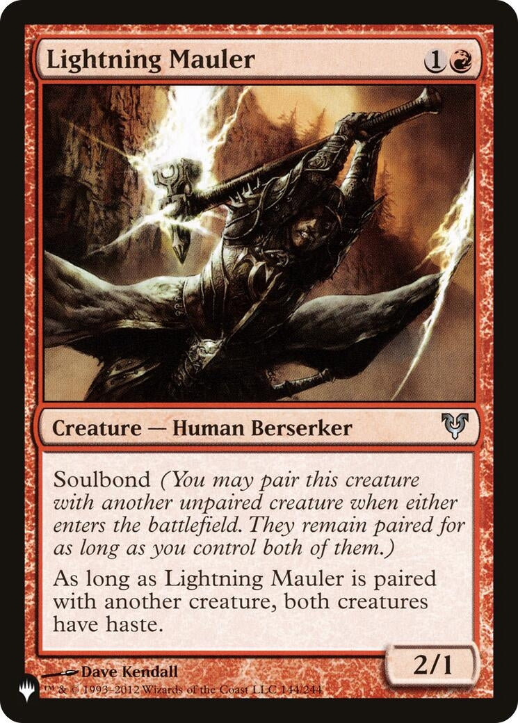 Image for Lightning Mauler (The List Reprints) (144/244) - Magic: The Gathering