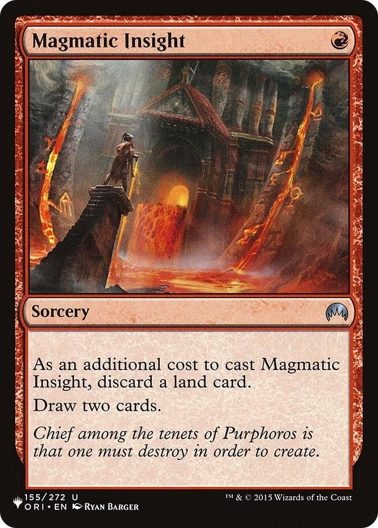 Image for Magmatic Insight (The List Reprints) (155/272) - Magic: The Gathering