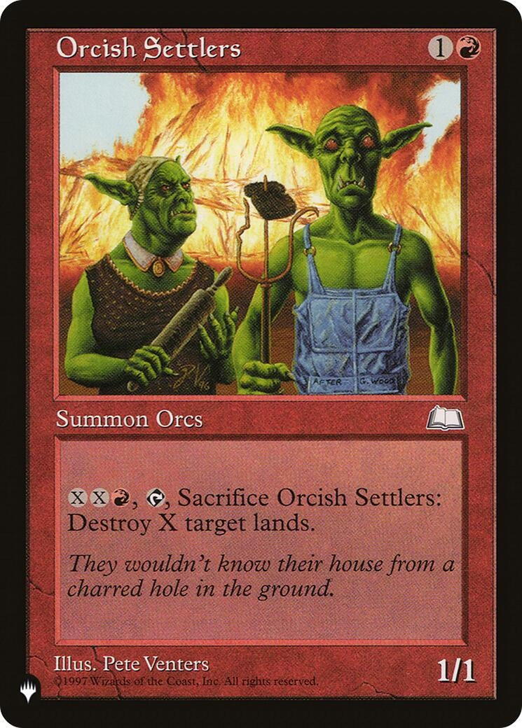 Image for Orcish Settlers (The List Reprints) - Magic: The Gathering