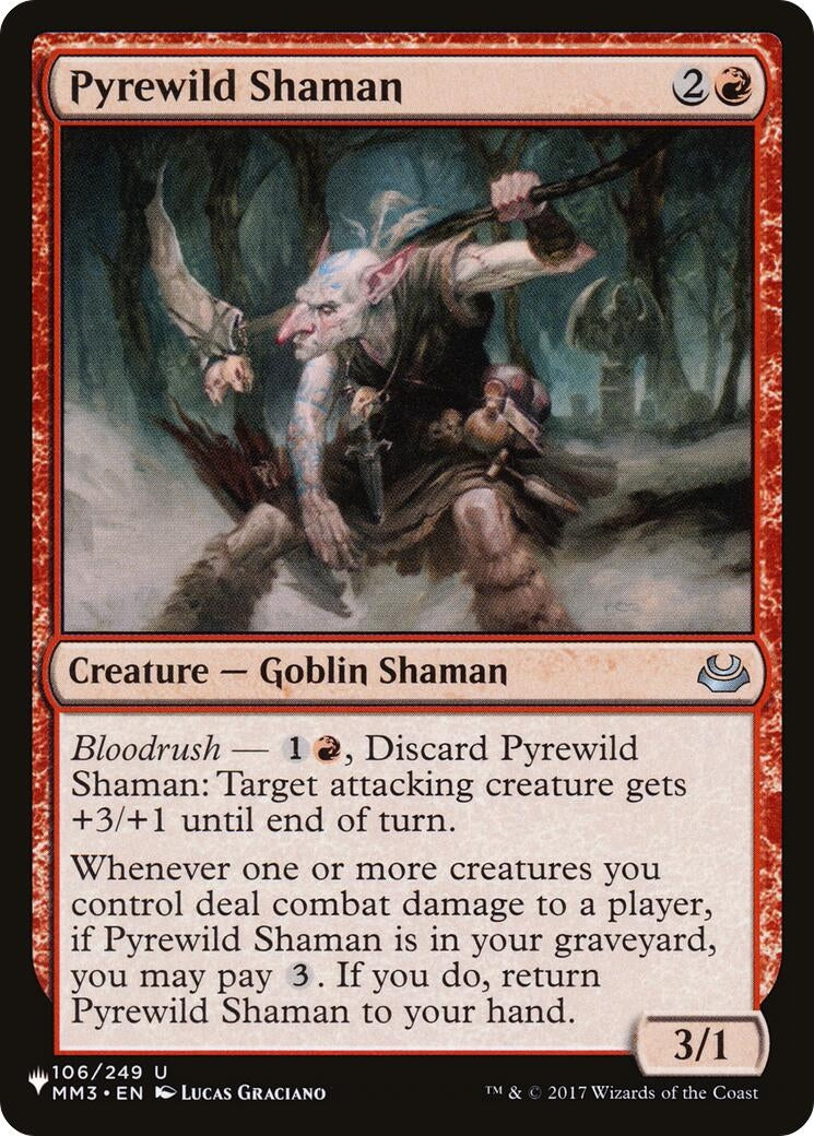 Image for Pyrewild Shaman (The List Reprints) (106/249) - Magic: The Gathering