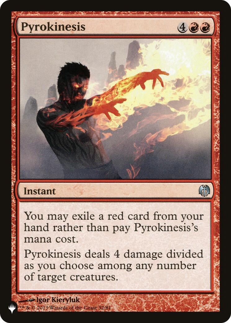 Image for Pyrokinesis (The List Reprints) (32/81) - Magic: The Gathering