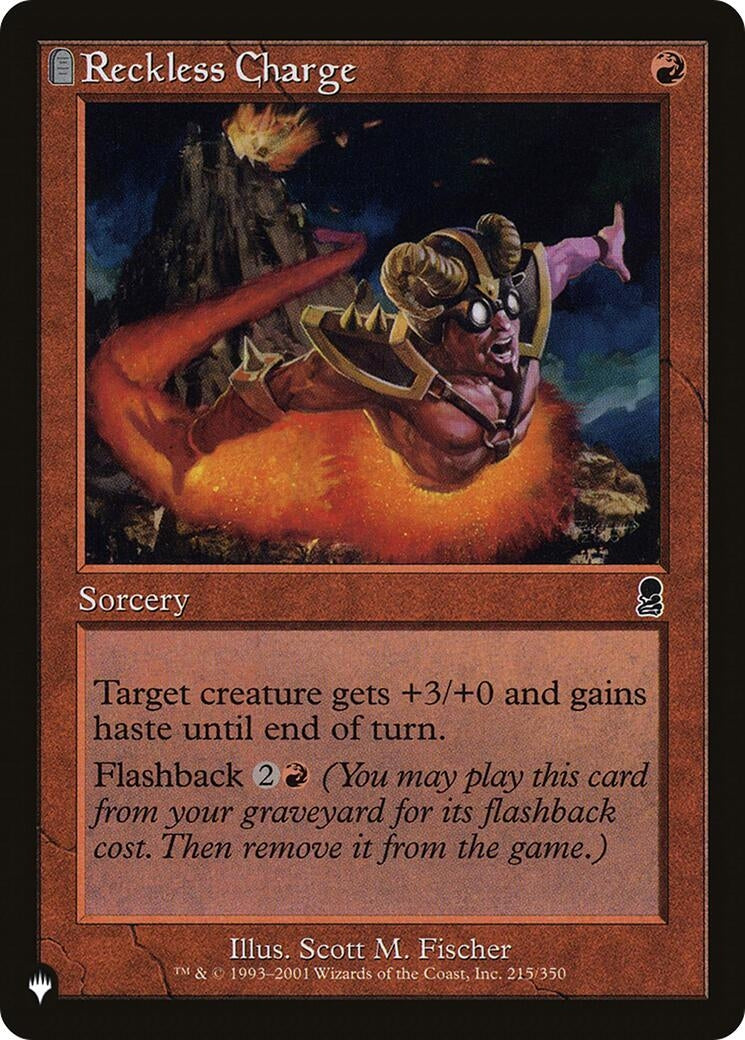 Image for Reckless Charge (The List Reprints) (215/350) - Magic: The Gathering