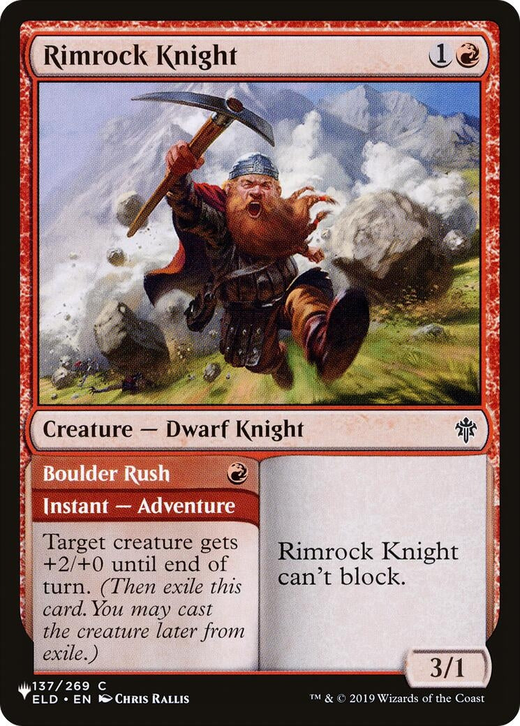 Image for Rimrock Knight (The List Reprints) (137/269) - Magic: The Gathering