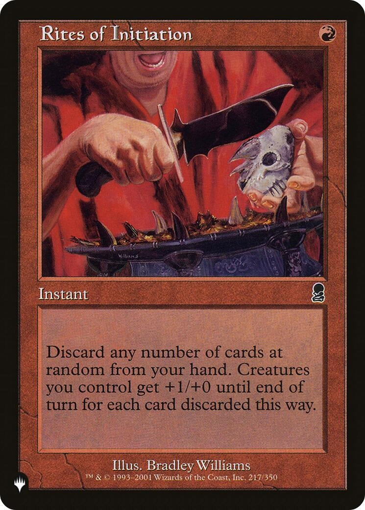 Image for Rites of Initiation (The List Reprints) (217/350) - Magic: The Gathering