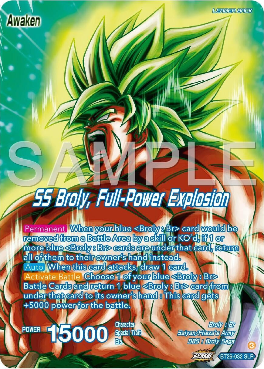 Image for Broly // SS Broly, Full-Power Explosion (Alternate Art) (Ultimate Advent) (BT26-032) - Dragon Ball Super: Masters