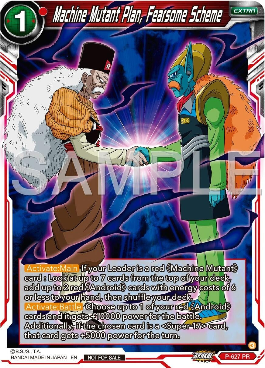 Image for Machine Mutant Plan, Fearsome Scheme (Zenkai Series Tournament Pack Vol.9) (Promotion Cards) (P-627) - Dragon Ball Super: Masters