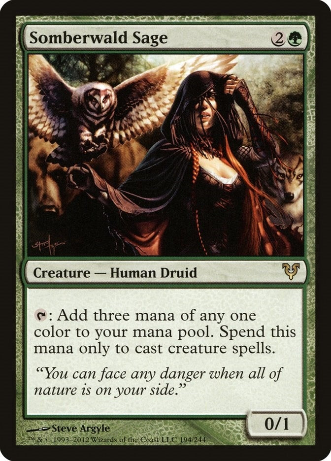 Image for Somberwald Sage (Avacyn Restored) (194) - Magic: The Gathering