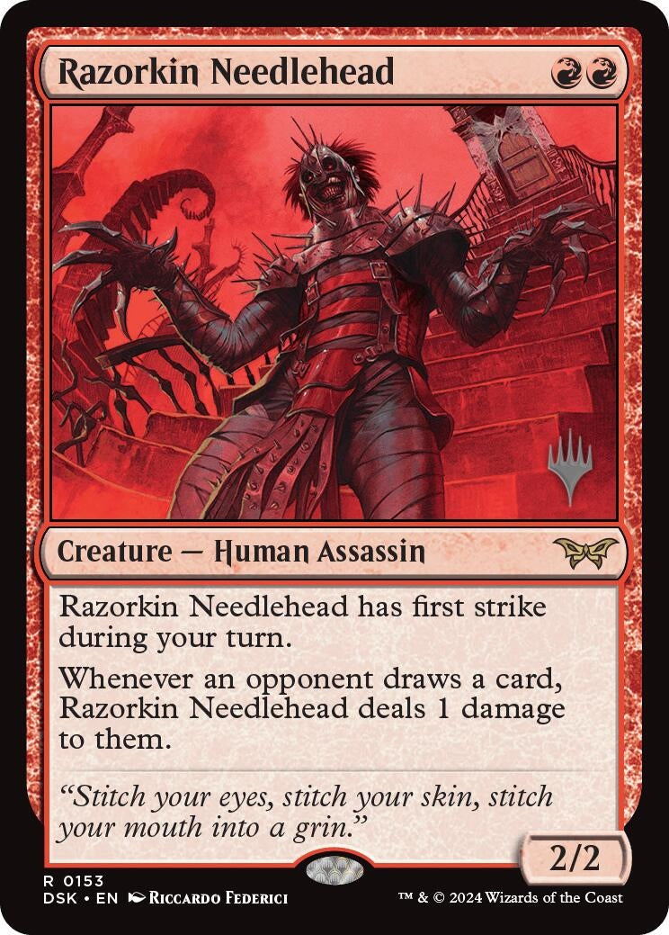 Image for Razorkin Needlehead (Promo Pack: Duskmourn: House of Horror) (153) - Magic: The Gathering