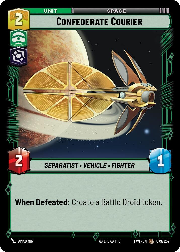 Image for Confederate Courier (Twilight of the Republic) (079/257) - Star Wars: Unlimited