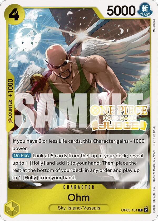 Image for Ohm (Judge Pack Vol. 4) (One Piece Promotion Cards) (OP05-101) - One Piece Card Game