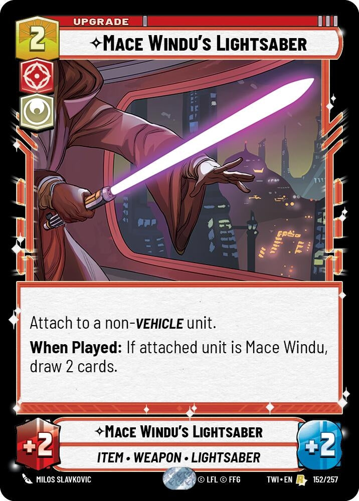 Image for Mace Windu's Lightsaber (Twilight of the Republic) (152/257) - Star Wars: Unlimited