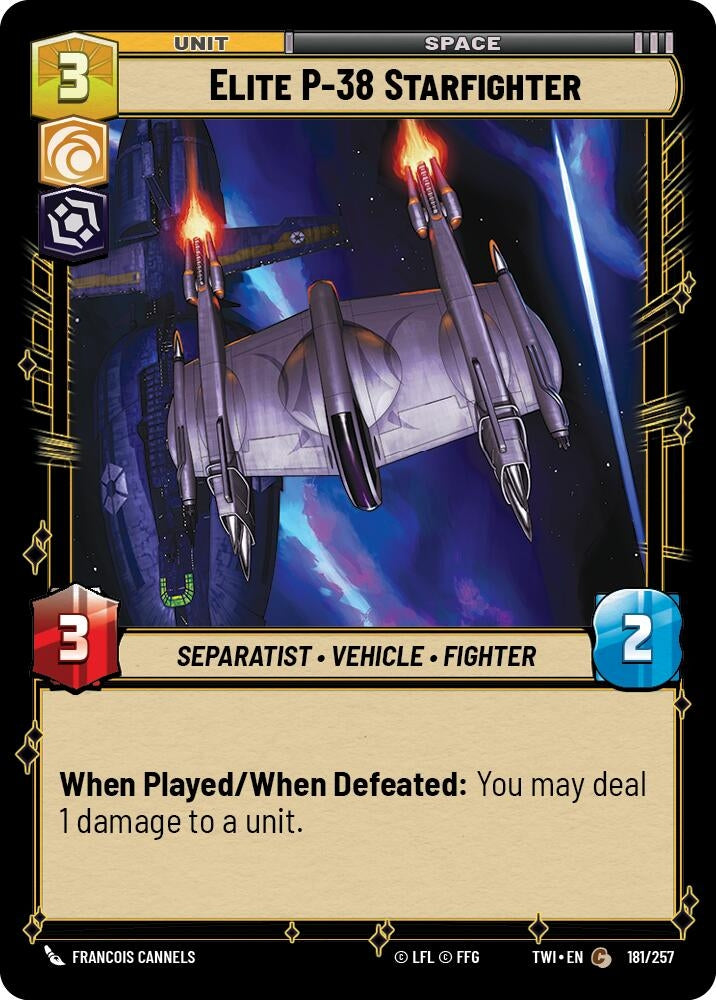 Image for Elite P-38 Starfighter (Twilight of the Republic) (181/257) - Star Wars: Unlimited