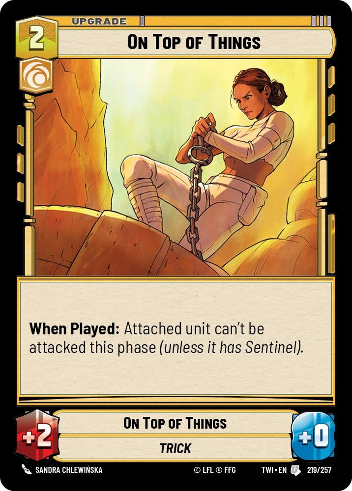 Image for On Top of Things (Twilight of the Republic) (219/257) - Star Wars: Unlimited