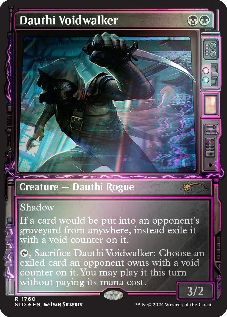 Image for Dauthi Voidwalker (Rainbow Foil) (Secret Lair Drop Series) (1760) - Magic: The Gathering