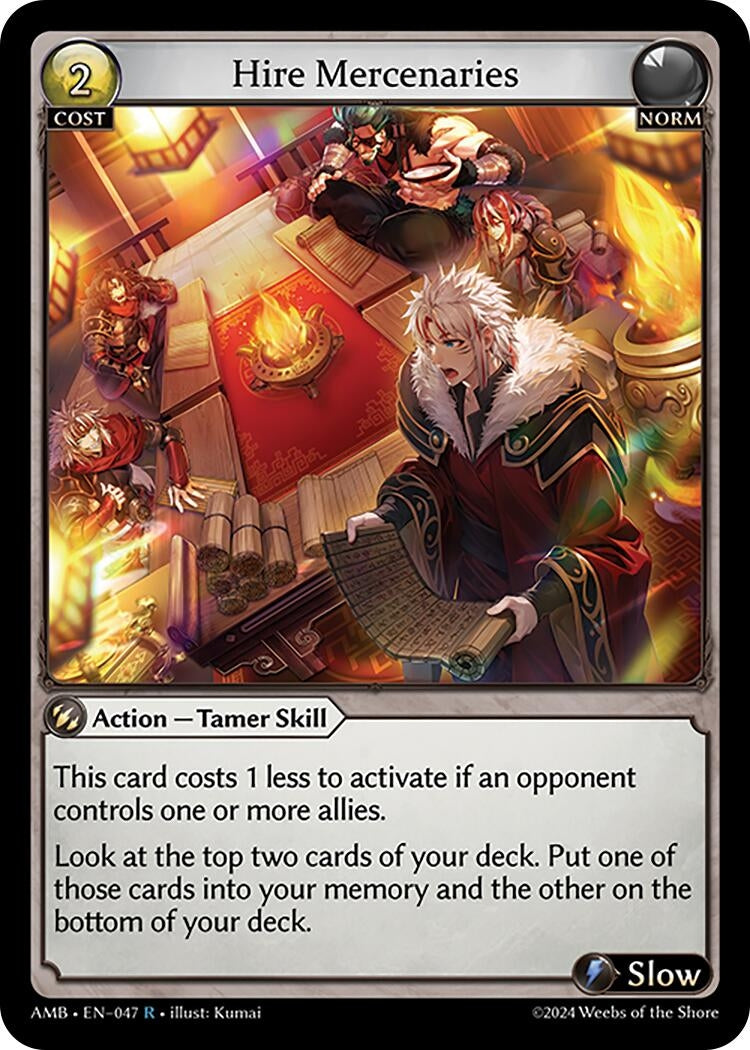Image for Hire Mercenaries (Mortal Ambition) (047) - Grand Archive TCG