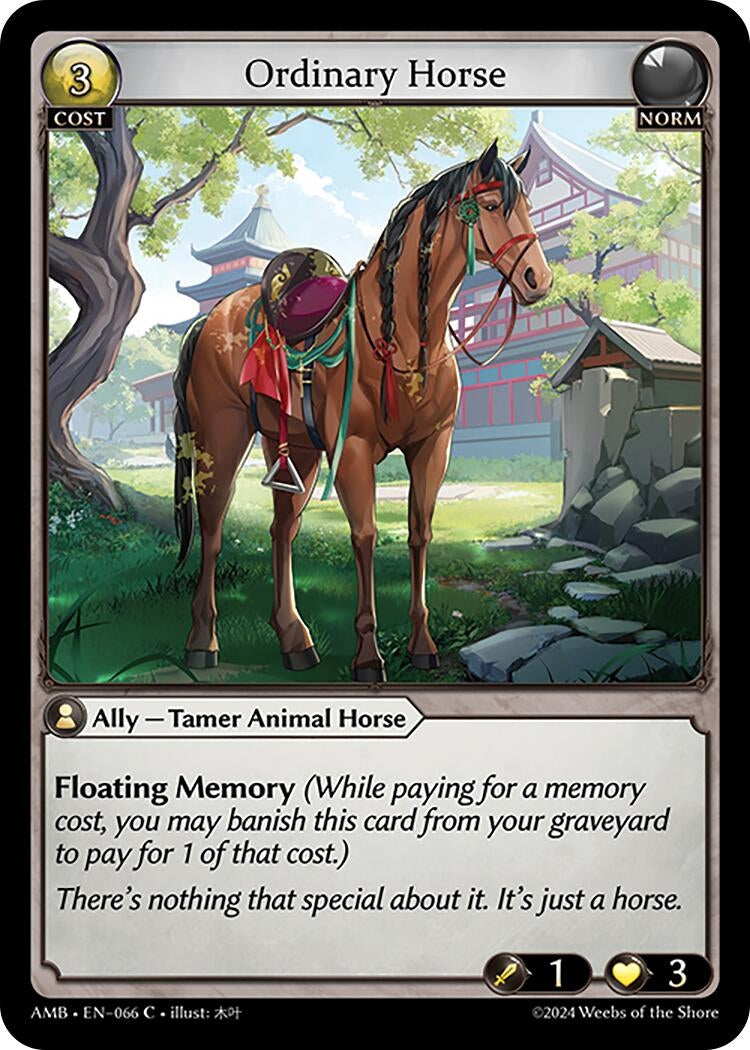 Image for Ordinary Horse (Mortal Ambition) (066) - Grand Archive TCG