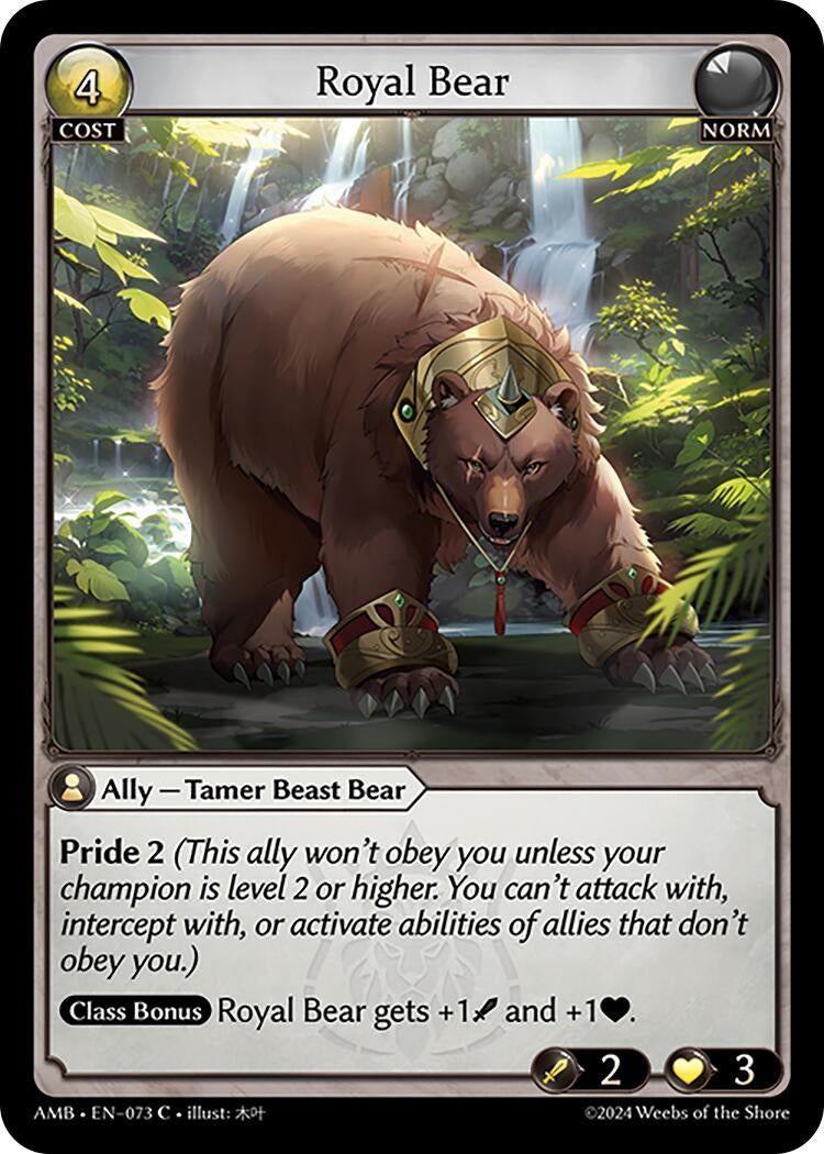 Image for Royal Bear (Mortal Ambition) (073) - Grand Archive TCG
