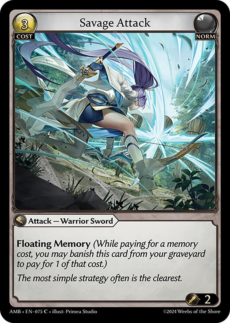 Image for Savage Attack (Mortal Ambition) (075) - Grand Archive TCG
