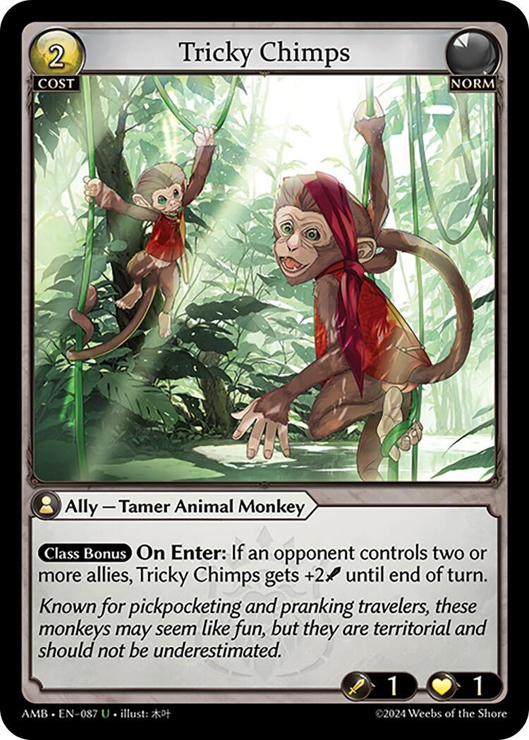 Image for Tricky Chimps (Mortal Ambition) (087) - Grand Archive TCG