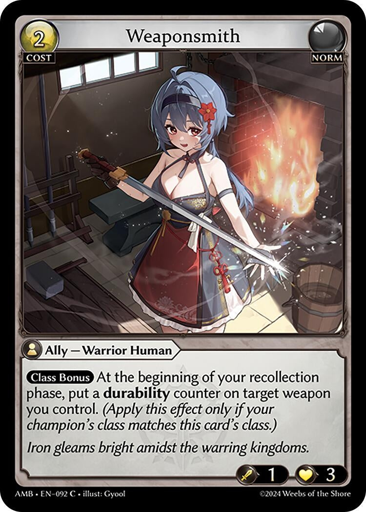 Image for Weaponsmith (Mortal Ambition) (092) - Grand Archive TCG