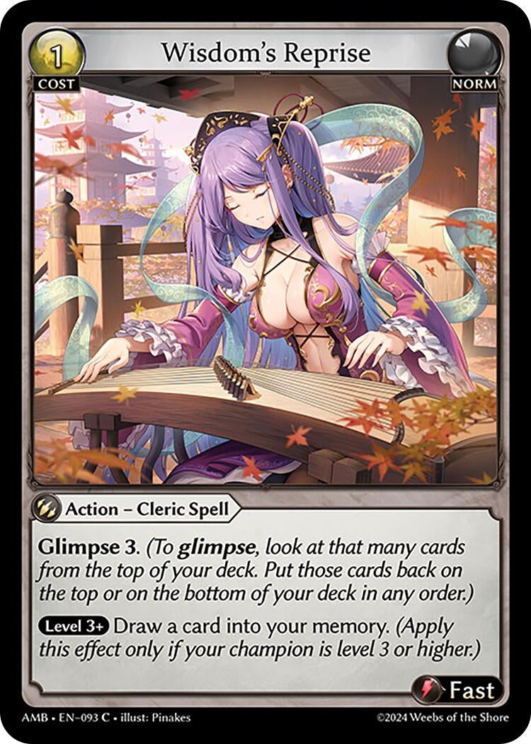 Image for Wisdom's Reprise (Mortal Ambition) (093) - Grand Archive TCG