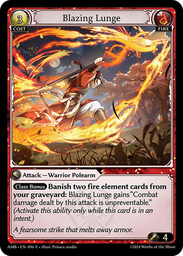 Image for Blazing Lunge (Mortal Ambition) (096) - Grand Archive TCG