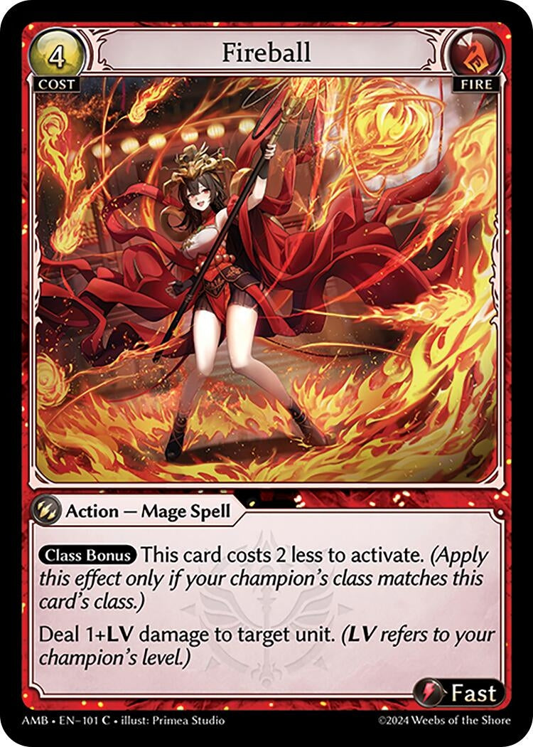 Image for Fireball (Mortal Ambition) (101) - Grand Archive TCG
