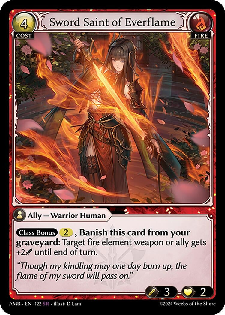 Image for Sword Saint of Everflame (Mortal Ambition) (122) - Grand Archive TCG