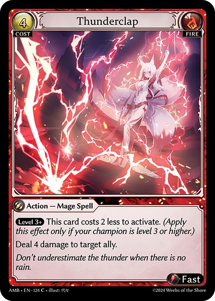 Image for Thunderclap (Mortal Ambition) (124) - Grand Archive TCG