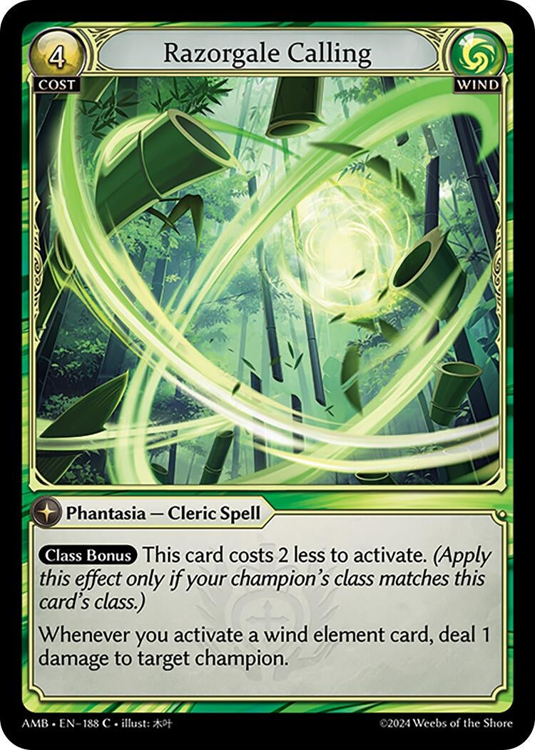 Image for Razorgale Calling (Mortal Ambition) (188) - Grand Archive TCG
