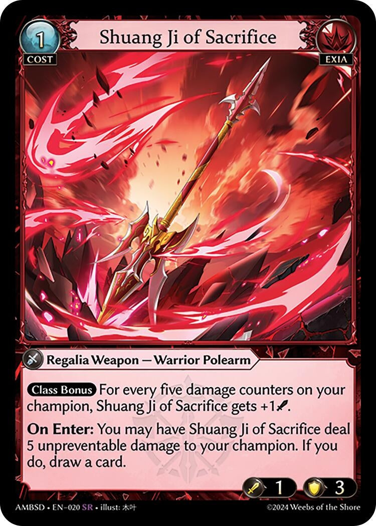 Image for Shuang Ji of Sacrifice (Mortal Ambition Starter Decks) (020) - Grand Archive TCG