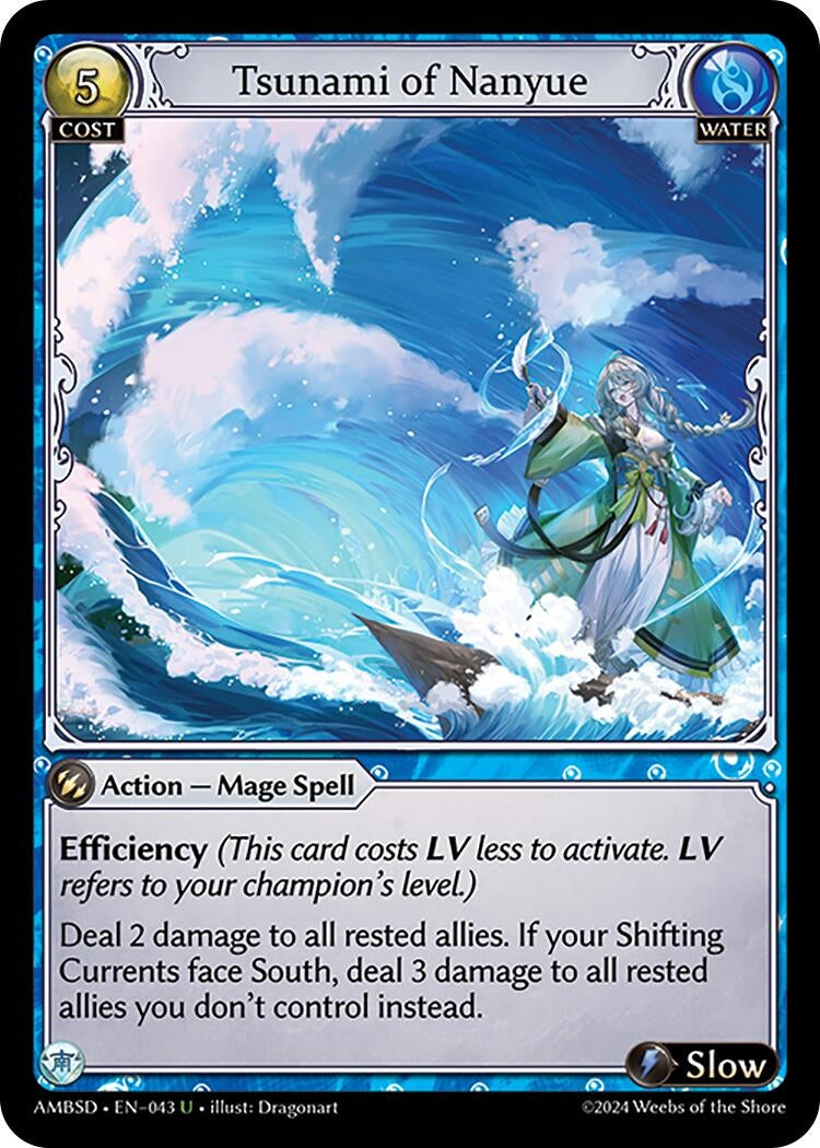 Image for Tsunami of Nanyue (Mortal Ambition Starter Decks) (043) - Grand Archive TCG