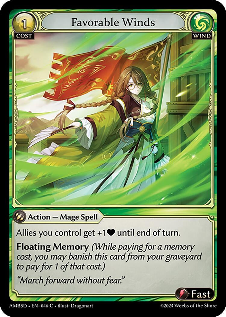 Image for Favorable Winds (Mortal Ambition Starter Decks) (046) - Grand Archive TCG