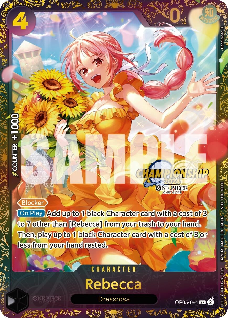 Image for Rebecca (October Championship 2024 Online Regional) (One Piece Promotion Cards) (OP05-091) - One Piece Card Game