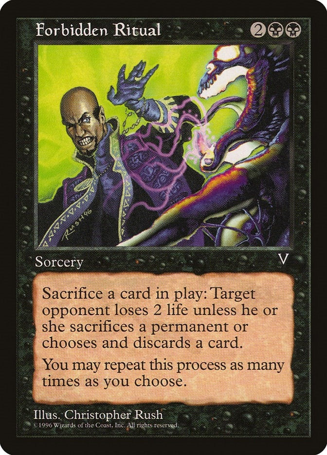 Image for Forbidden Ritual (Visions) - Magic: The Gathering