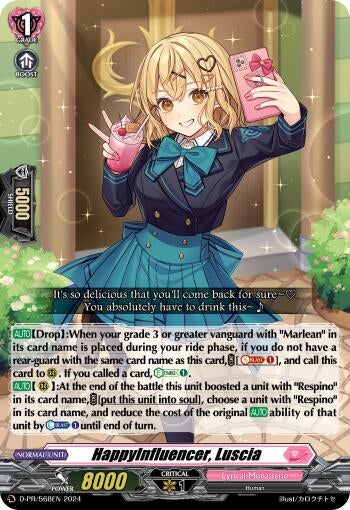 Image for HappyInfluencer, Luscia (D Promo Cards) (D-PR/568EN) - Cardfight Vanguard