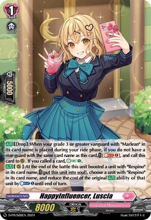 Image for HappyInfluencer, Luscia (Foil) (D Promo Cards) (D-PR/569EN) - Cardfight Vanguard