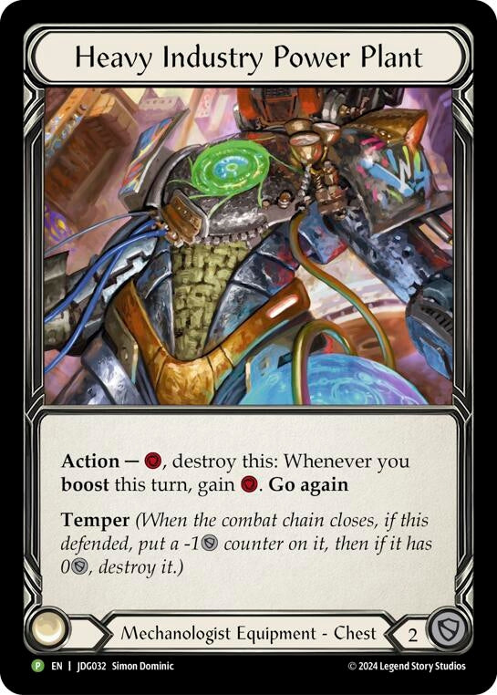 Image for Heavy Industry Power Plant - JDG032 (Flesh and Blood: Promo Cards) (JDG032) - Flesh and Blood TCG