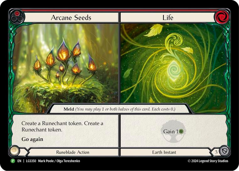 Image for Arcane Seeds // Life - LGS350 (Flesh and Blood: Promo Cards) (LGS350) - Flesh and Blood TCG