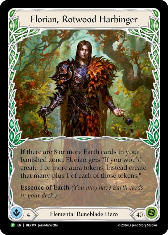 Image for Florian, Rotwood Harbinger - HER119 (Flesh and Blood: Promo Cards) (HER119) - Flesh and Blood TCG