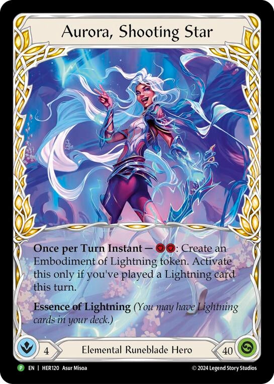Image for Aurora, Shooting Star - HER120 (Flesh and Blood: Promo Cards) (HER120) - Flesh and Blood TCG