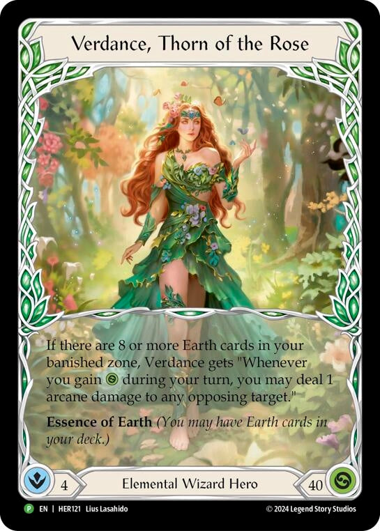 Image for Verdance, Thorn of the Rose - HER121 (Flesh and Blood: Promo Cards) (HER121) - Flesh and Blood TCG