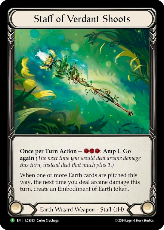 Image for Staff of Verdant Shoots - LGS333 (Flesh and Blood: Promo Cards) (LGS333) - Flesh and Blood TCG