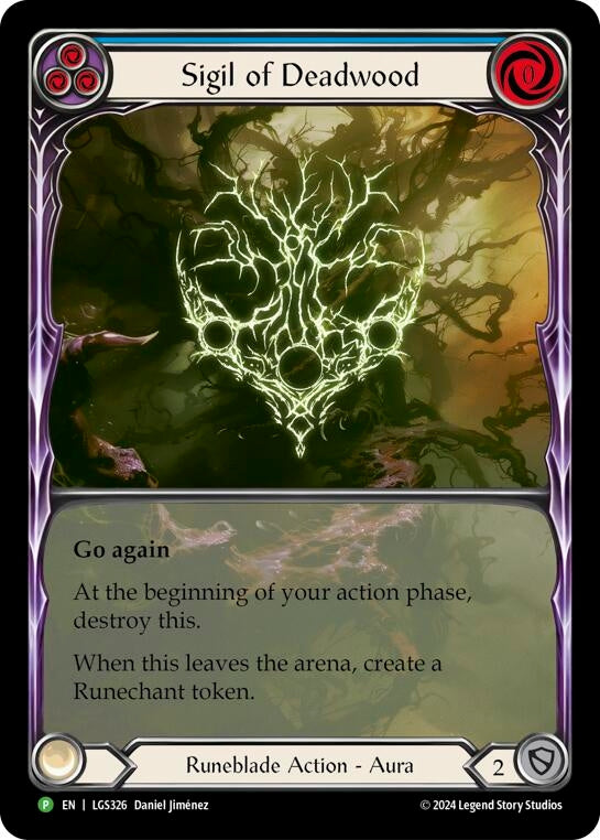 Image for Sigil of Deadwood (Extended Art) - LGS326 (Flesh and Blood: Promo Cards) (LGS326) - Flesh and Blood TCG