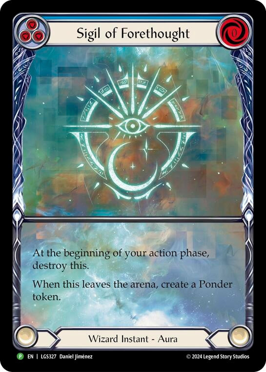 Image for Sigil of Forethought (Extended Art) - LGS327 (Flesh and Blood: Promo Cards) (LGS327) - Flesh and Blood TCG