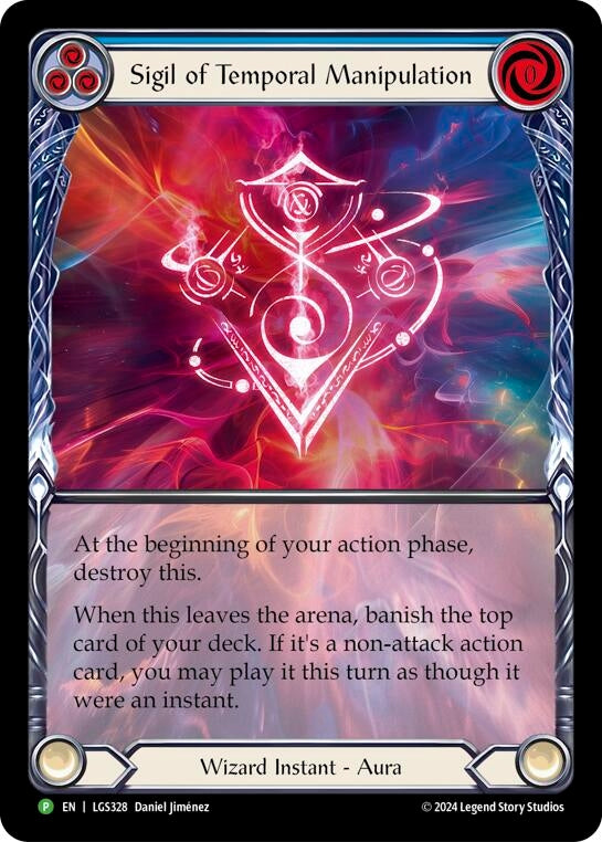 Image for Sigil of Temporal Manipulation (Extended Art) - LGS328 (Flesh and Blood: Promo Cards) (LGS328) - Flesh and Blood TCG