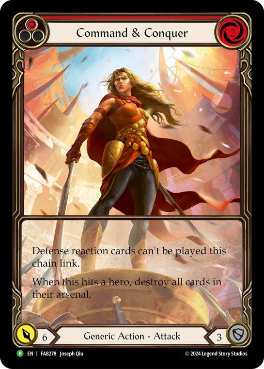 Image for Command and Conquer (Extended Art) - FAB278 (Flesh and Blood: Promo Cards) (FAB278) - Flesh and Blood TCG
